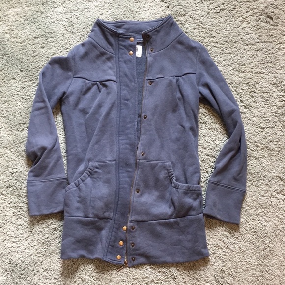 Y2K Forever 21 Blue Military Long Jacket, M - Picture 7 of 12